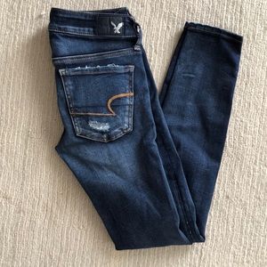 Dark blue skinny jeans